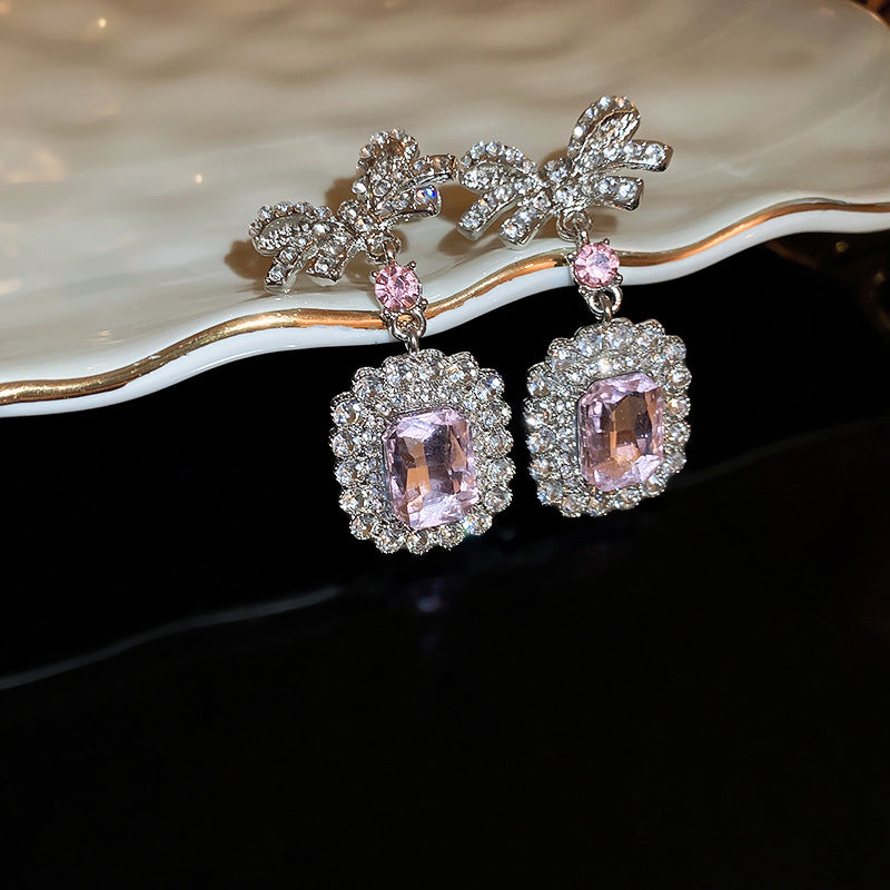Zircon Square Bow Set